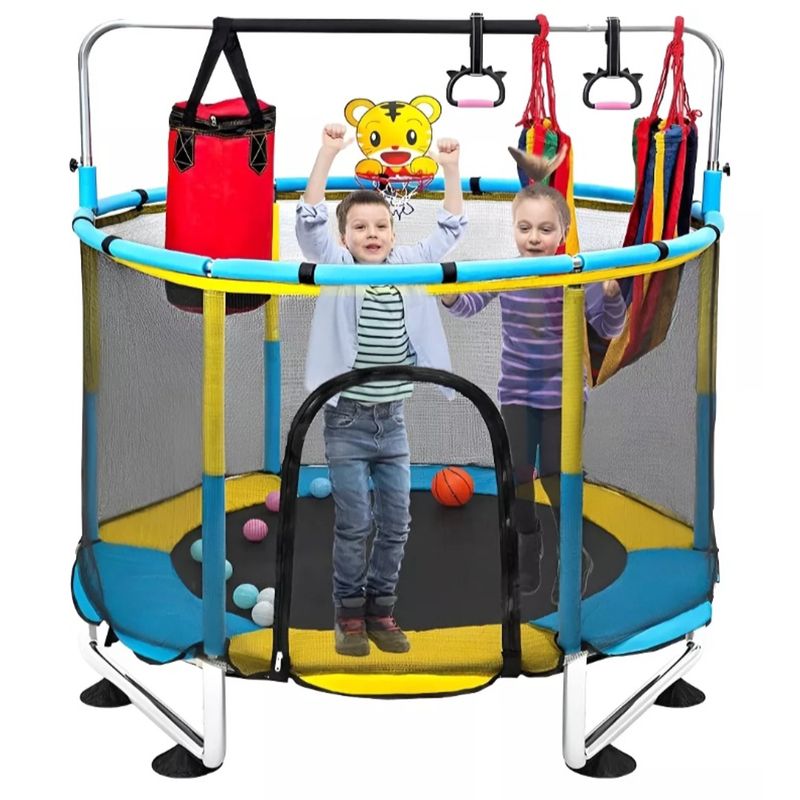 GENERICO - Cama elastica Trampolin Multifuncional 150x120 Azul