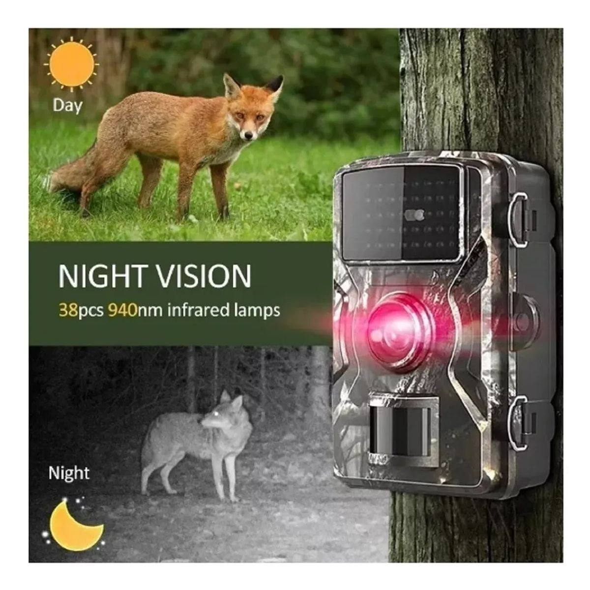 GENERICO - Cámara Caza Trampa Nocturna Ceva Video Full Hd Rastreo 16mp