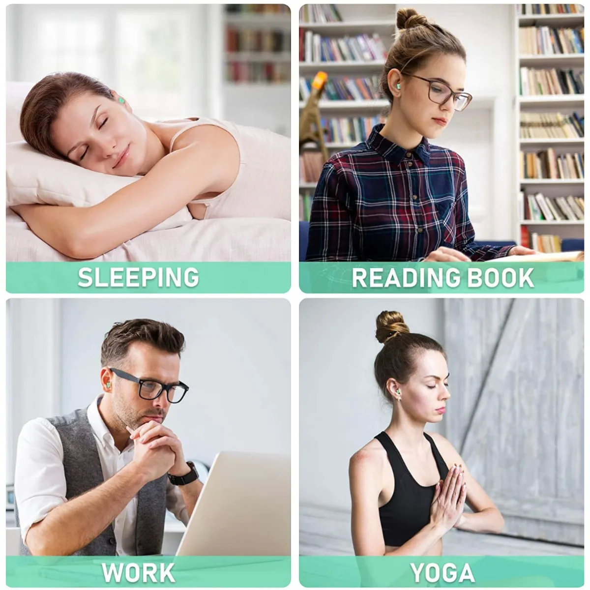 GENERICO - Par De Tapones De Oídos Para Dormir Cancelar Ruidos Molestos