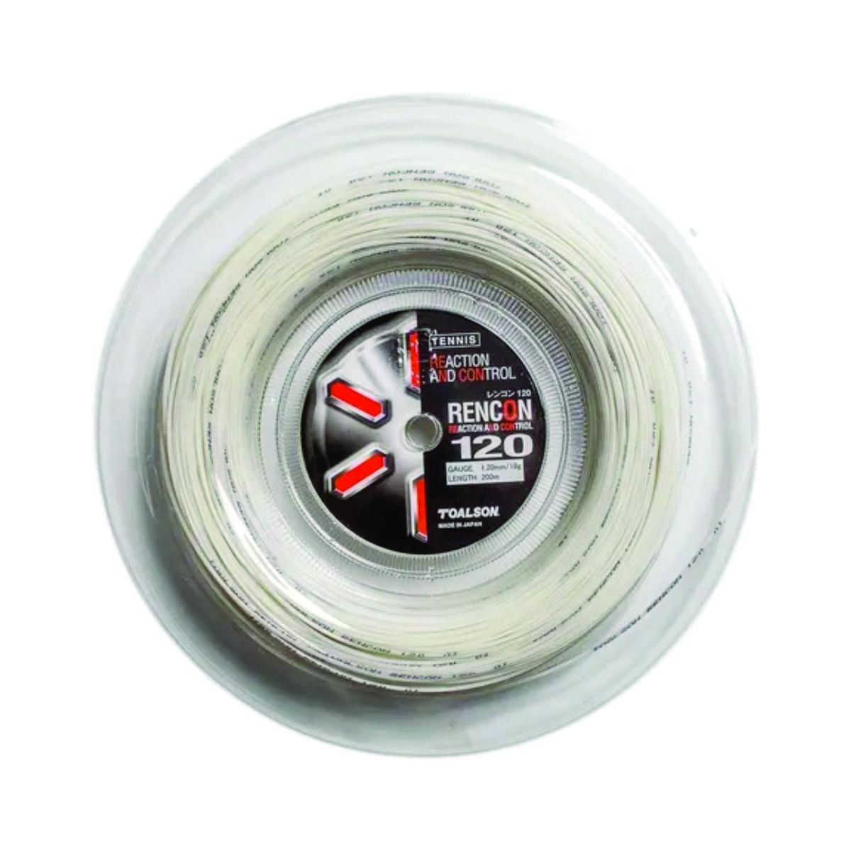 TOALSON - Cuerda Raqueta de Tenis Toalson Rencon 1,20 rollo 200m - Blanco