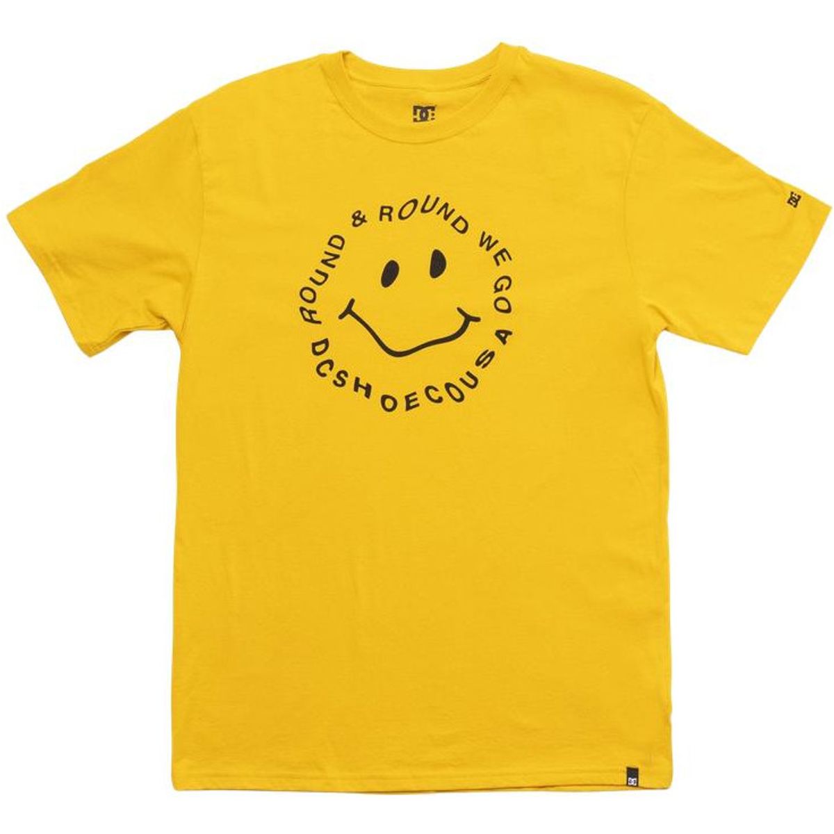 DC SHOES - Polera Hombre Round We Go Amarillo DC