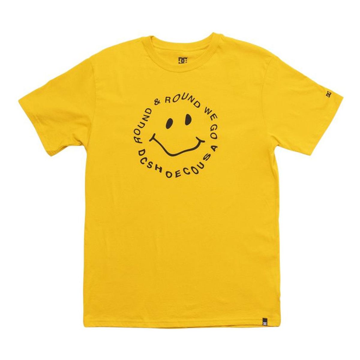 DC SHOES - Polera Hombre Round We Go Amarillo DC