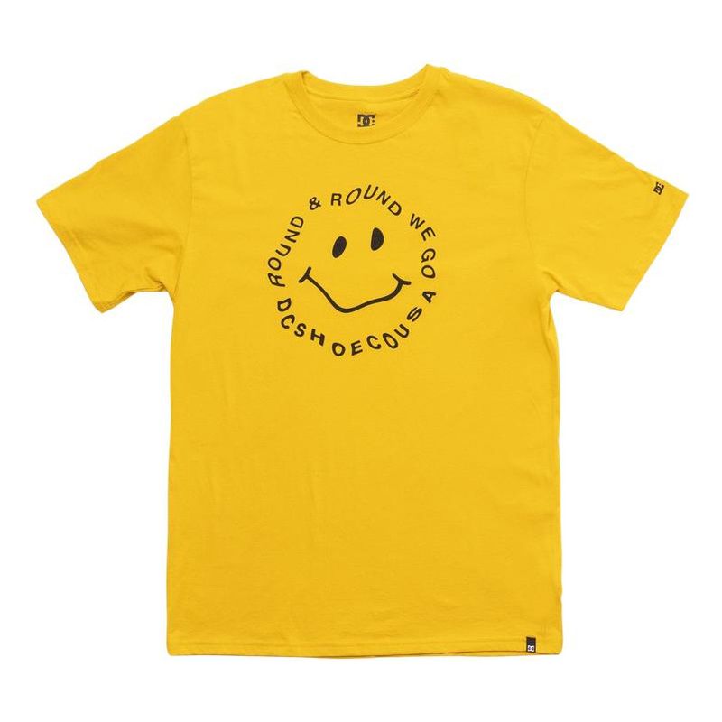 DC SHOES - Polera Hombre Round We Go Amarillo DC
