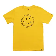 DC SHOES - Polera Round We Go Hombre Amarillo