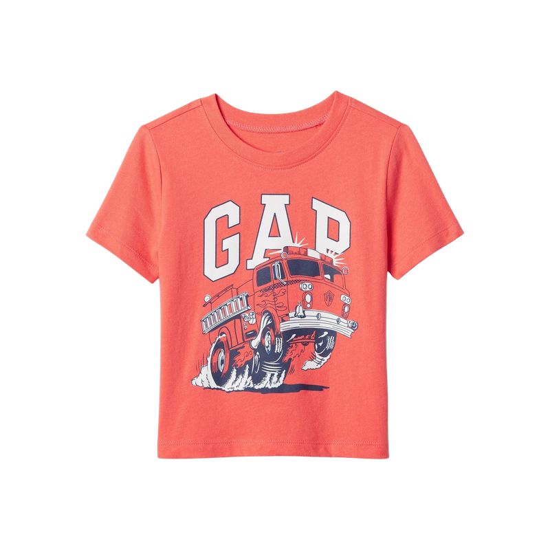 GAP - Polera Manga Corta Hombre Naranja