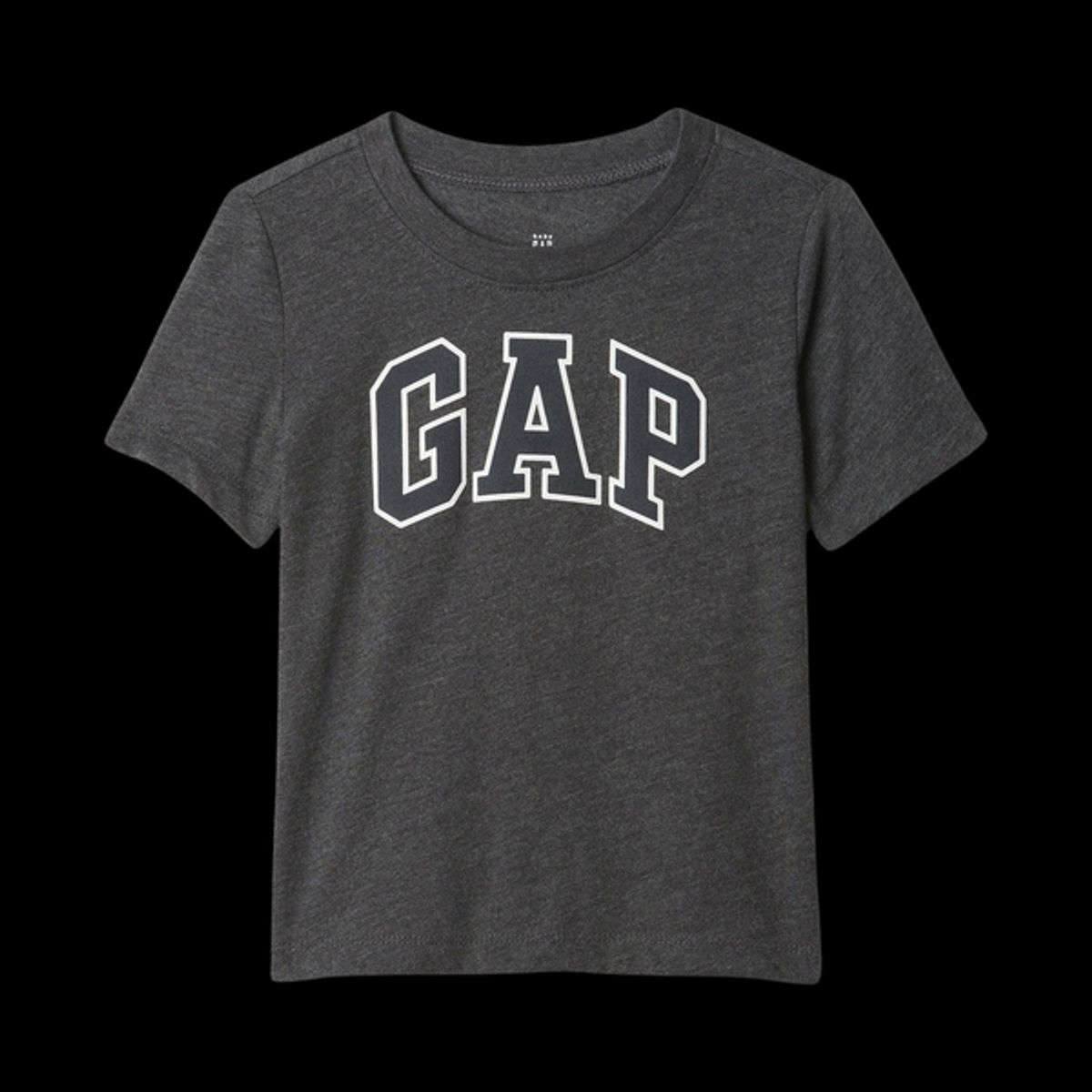 GAP - Polera Logo Manga Corta Hombre Gris