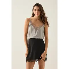ASH - Blusa Sin Mangas Gris Mujer