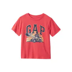 GAP - Polera Manga Corta Hombre Rojo