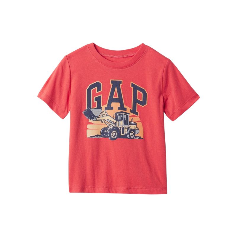 GAP - Polera Manga Corta Hombre Rojo