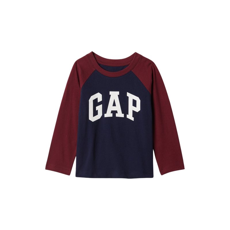 GAP - Polera Logo Manga Larga Hombre Rojo