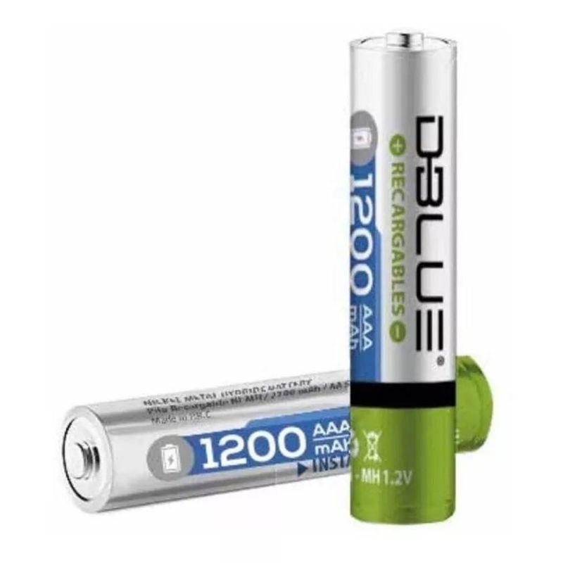 GENERICO - Paquete de 5 Baterías Recargables AAA Dblue 1200mAh