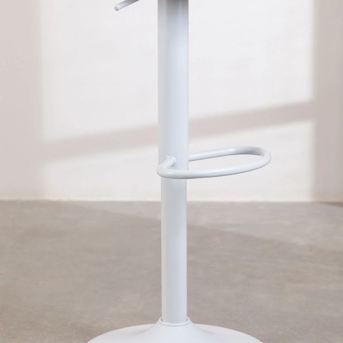 MOBOI - Taburete Regulable Piso Bar Asiento De Madera Blanco