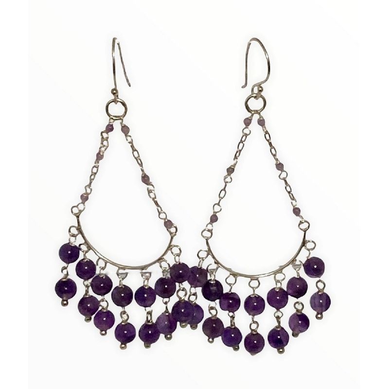 TAETHAI - Aros plata 925 con Amatistas