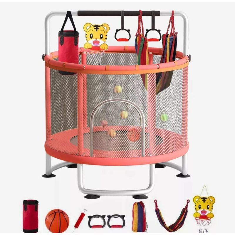 GENERICO - Cama elastica Trampolin Multifuncional 150x120 Rojo