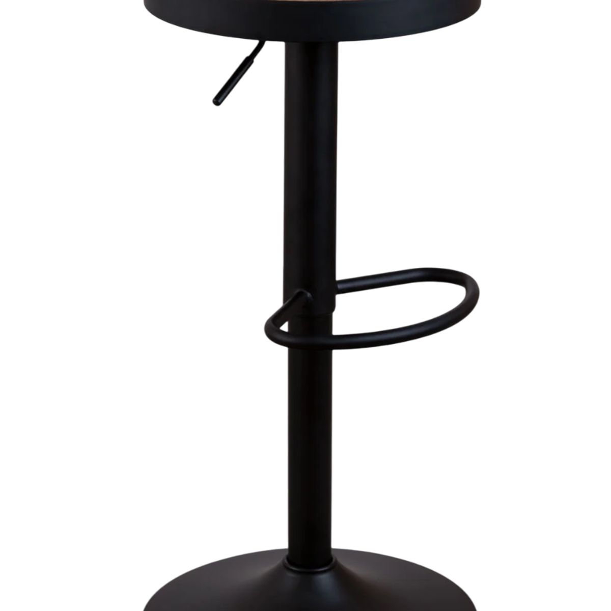 MOBOI - Taburete Regulable Piso Bar Asiento De Madera Negro