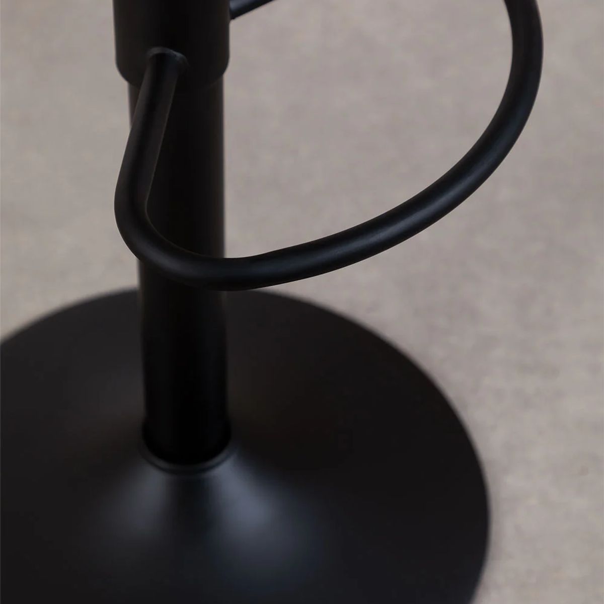 MOBOI - Taburete Regulable Piso Bar Asiento De Madera Negro