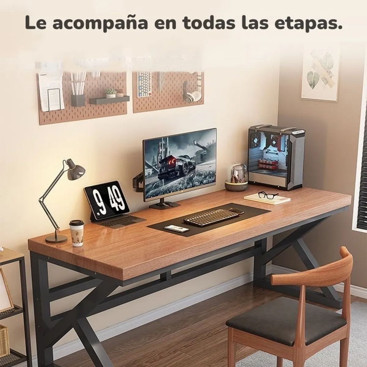 LUBABYCAS - Escritorio De Madera Diseño K Snow 120cm LuBabycas