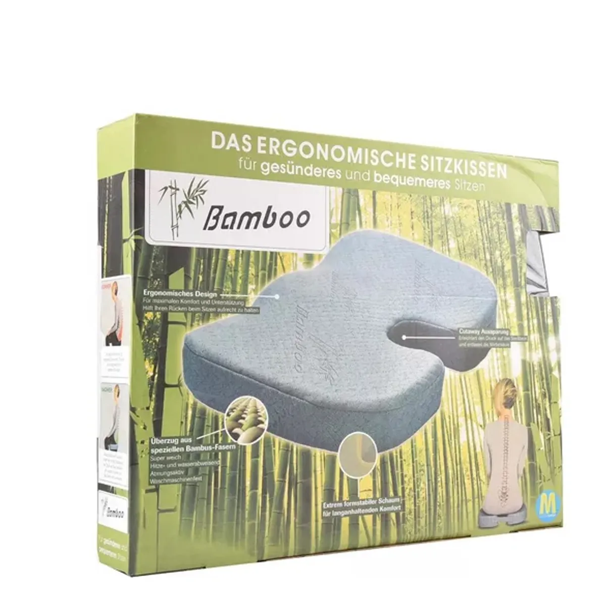 GENERICO - Cojín Ortopédico Para Sentarse Alineación Lumbar