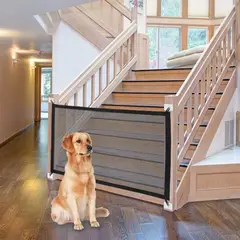 GENERICO - Puerta Mágica Para Mascotas Seguridad Plegable Separador
