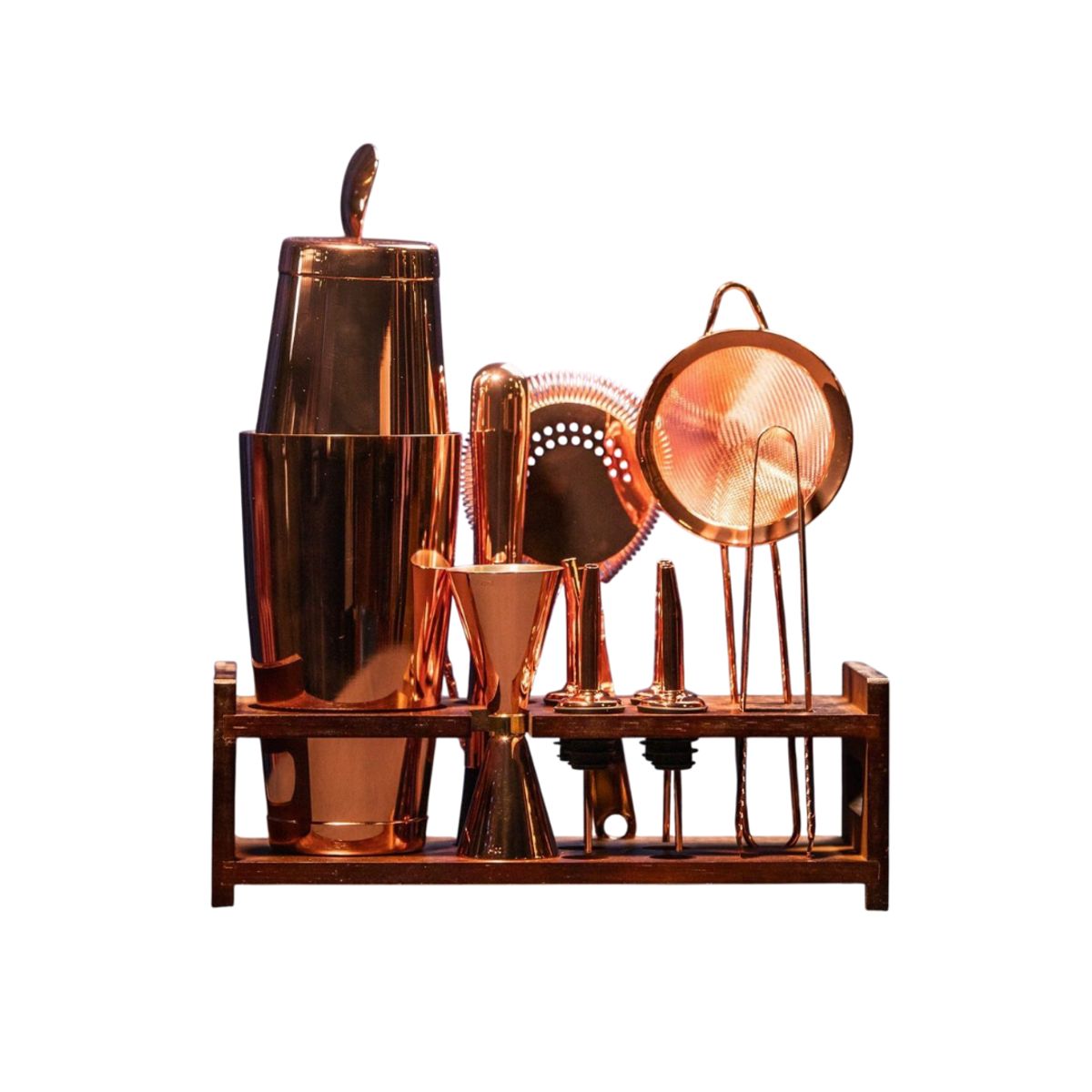 MOOR - Set Coctelería Profesional 12 Pzs Cobre, Bar, Bartender