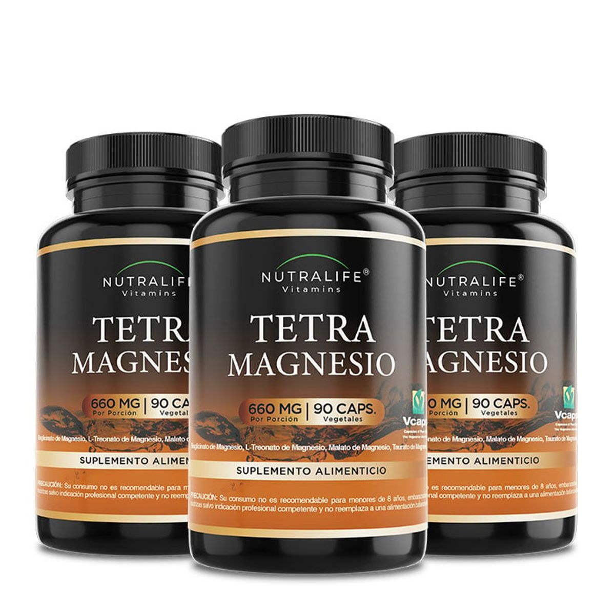 NUTRALIFE - Tetra Magnesio Bisglicinato + Treonato + Malato + Taurato Lf 3x90 Cap