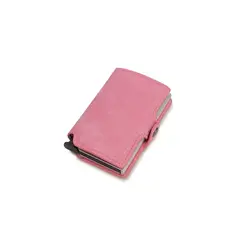 GENERICO - Tarjetero Con Proteccion Rfid Rosa
