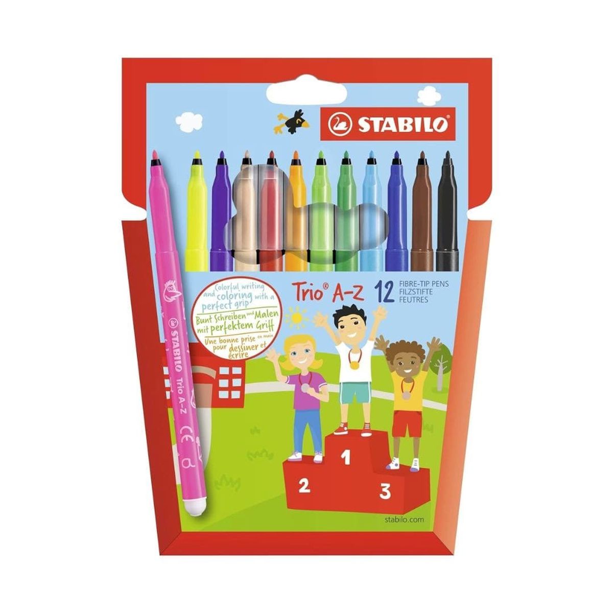 STABILO - Set de 12 Marcadores 0.7mm Stabilo Trio A-Z