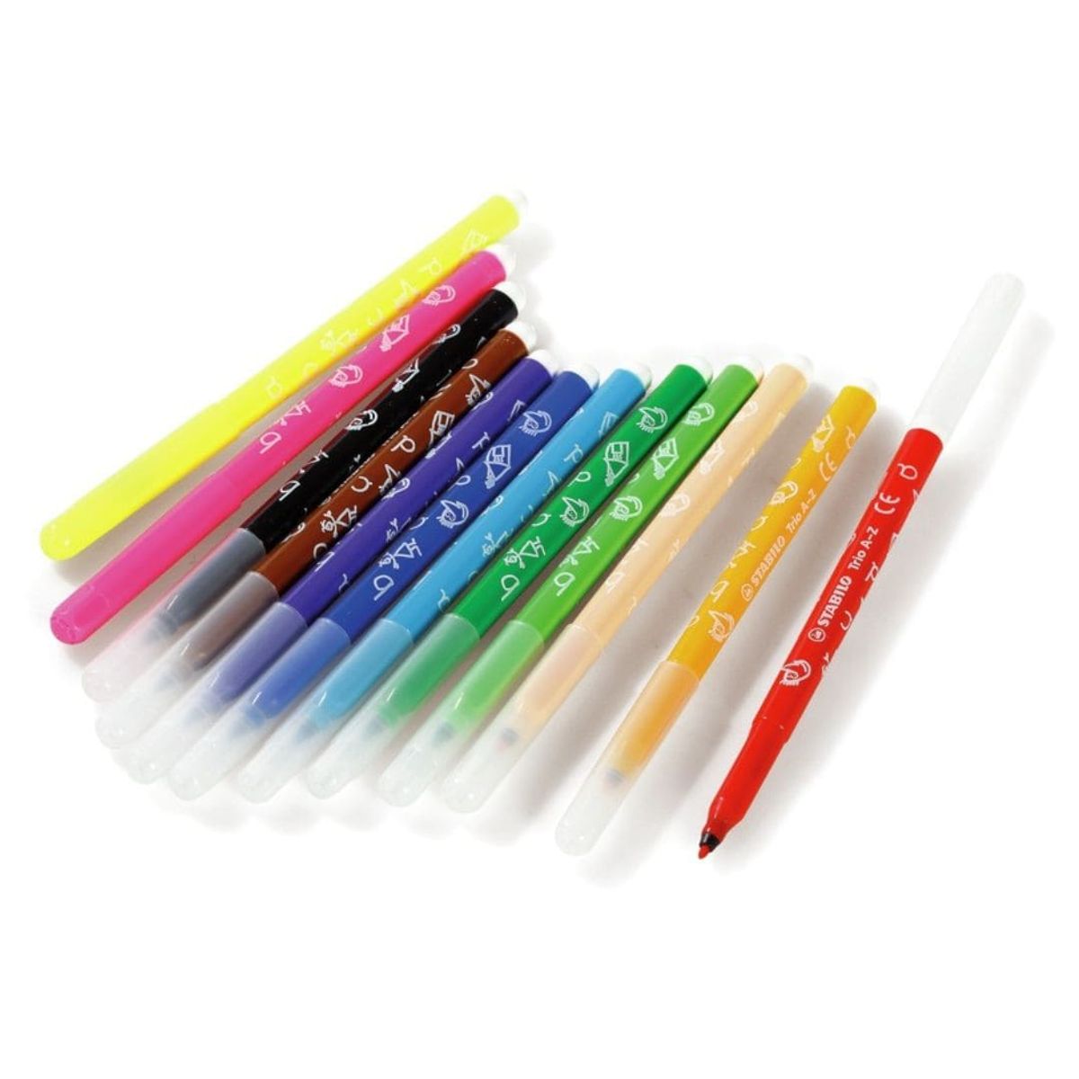 STABILO - Set de 12 Marcadores 0.7mm Stabilo Trio A-Z