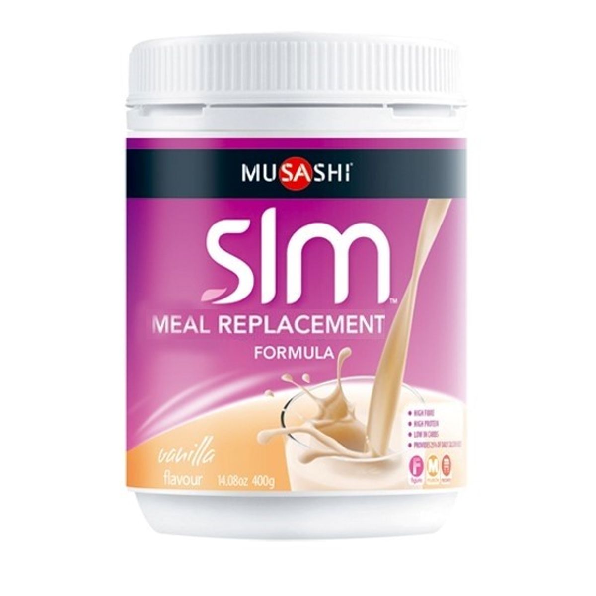 MUSASHI - Slm Mrp Batido De Proteinas Para Bajar De Peso Vainilla
