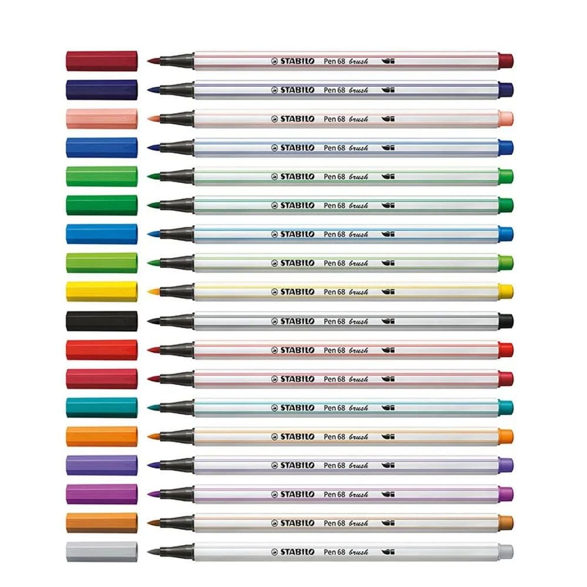 STABILO - Set de 18 Stabilo Pen 68 Brush Arty