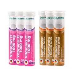 NUTRAZUL - Vit C 1.000 Mg + Multivitamínicos Senior - (Pack 6 Unidades)