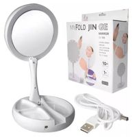 Espejo Doble + LED + Aumento x10