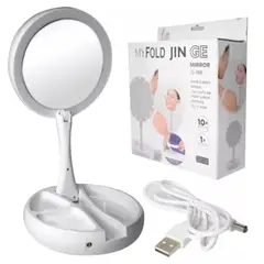 GENERICO - Espejo Doble + LED + Aumento x10