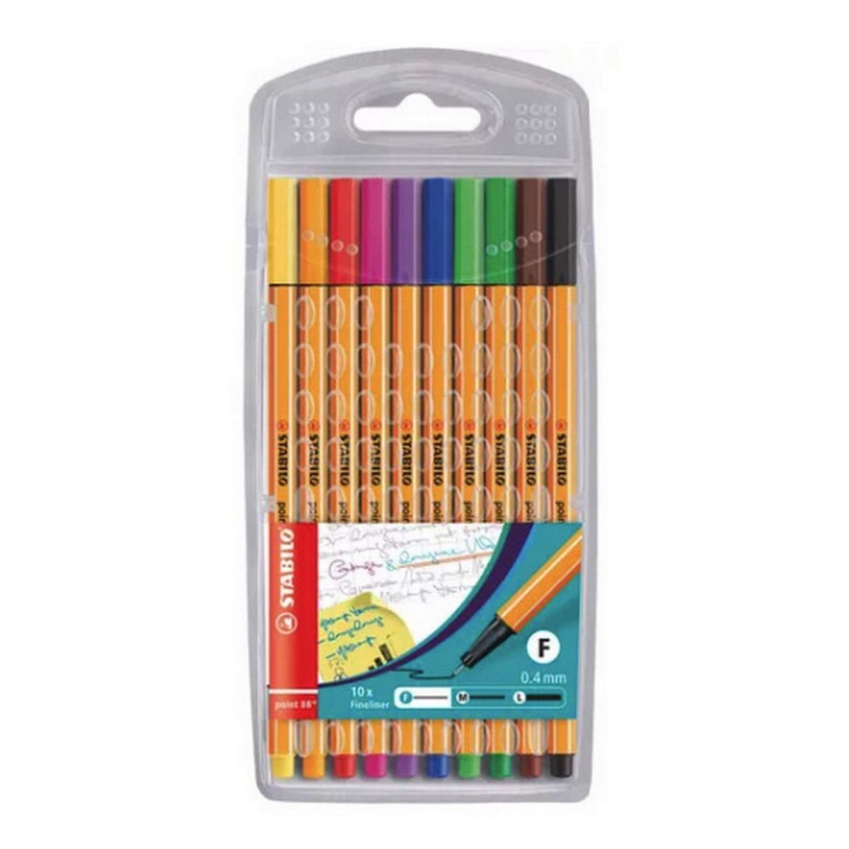 STABILO - Set de 10 Tiralíneas Stabilo Point 88