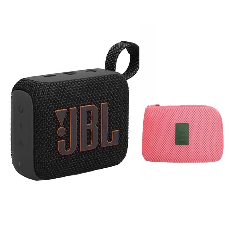 JBL - JBL Go 4 Parlante Bluetooth 5.3 Acuatico IPX67-Negro y Estuchen