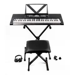 GENERICO - KIT Home y Escolar. Teclado de 61 Teclas Donner DEK620PLUS