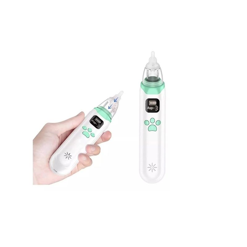 GENERICO - Aspirador Nasal Para Bebe Saca Mocos Limpiador Blanco