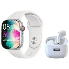 LENOVO - Audífonos LP40 Pro De Tws-Blanco y Toumi Watch 2 Pro-Blanco