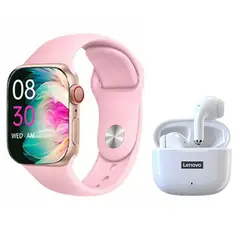 LENOVO - Audífonos LP40 Pro De Tws-Blanco y Toumi Watch 2 Pro-ROSA