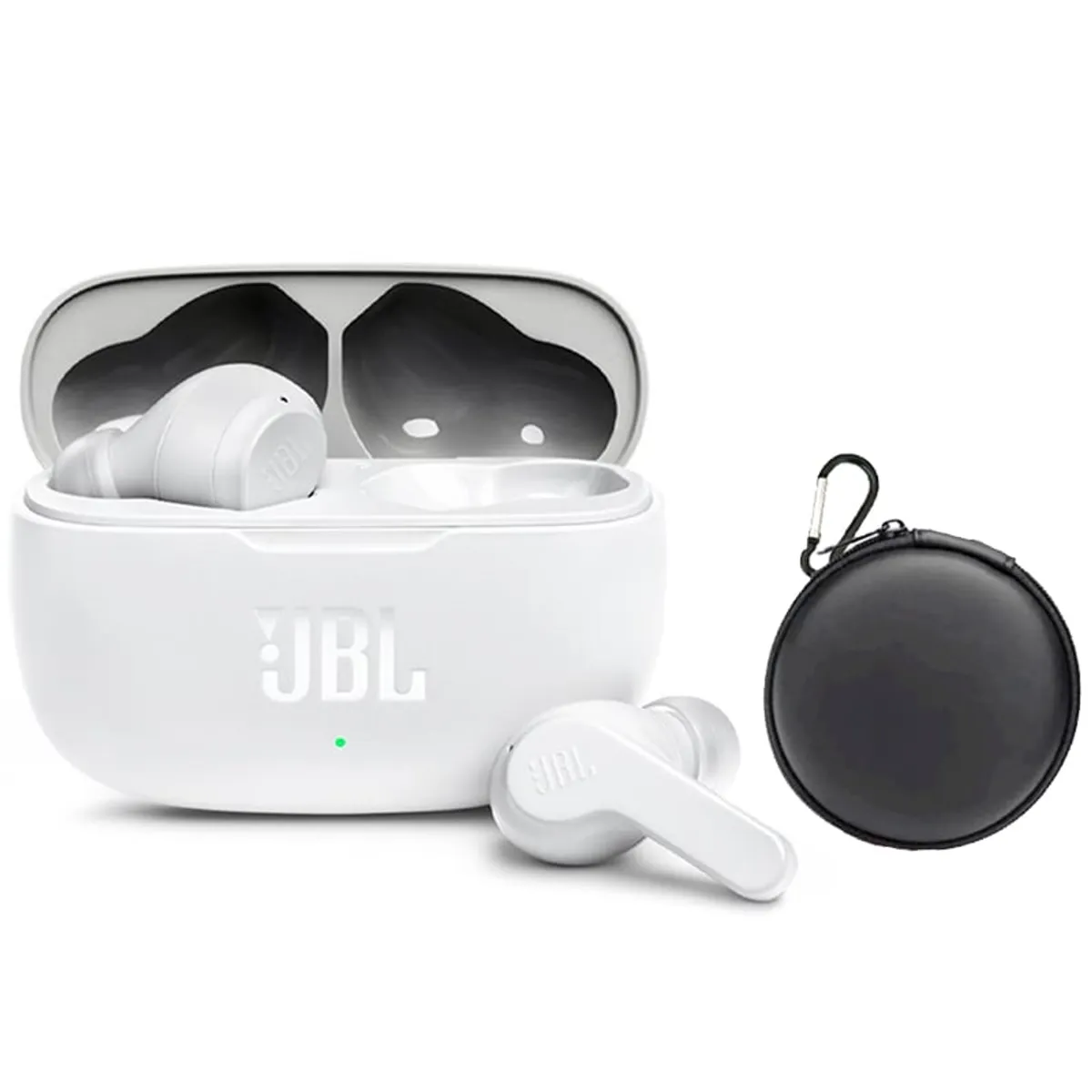 JBL - Audífonos Bluetooth JBL WAVE 200TWS - Blanco y Estuche-B