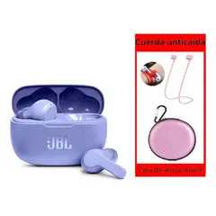 JBL - Audífonos Bluetooth WAVE 200TWS - Morado y Estuche-P