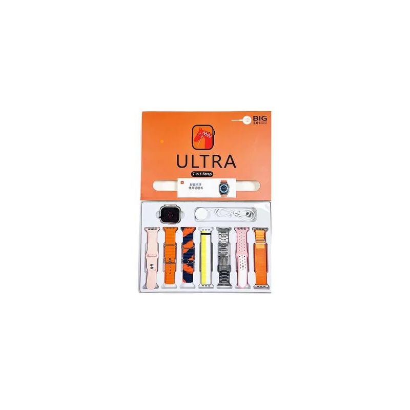 GENERICO - Reloj inteligente smartwatch 7 en 1 color rosado