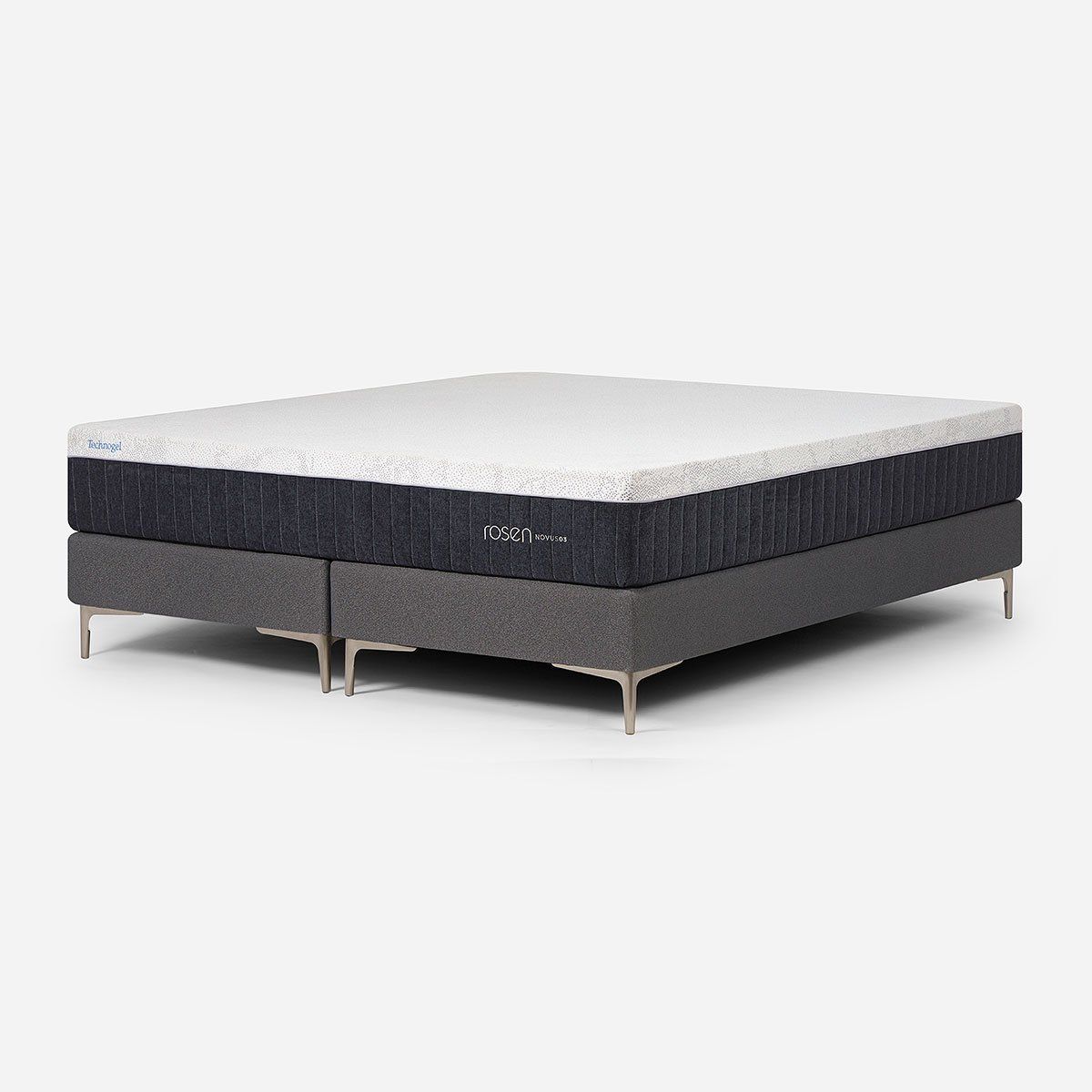ROSEN - Cama Europea Novus 2 Plazas + Almohada Memory Max Plus