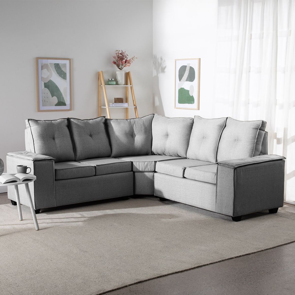 MEXX MUEBLES - Seccional Sofá Hamburgo 5 Cuerpos