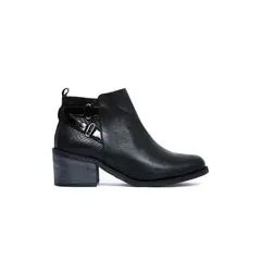 GIANI DAFIRENZE - Botin Mujer De Cuero Olga C4 Negro