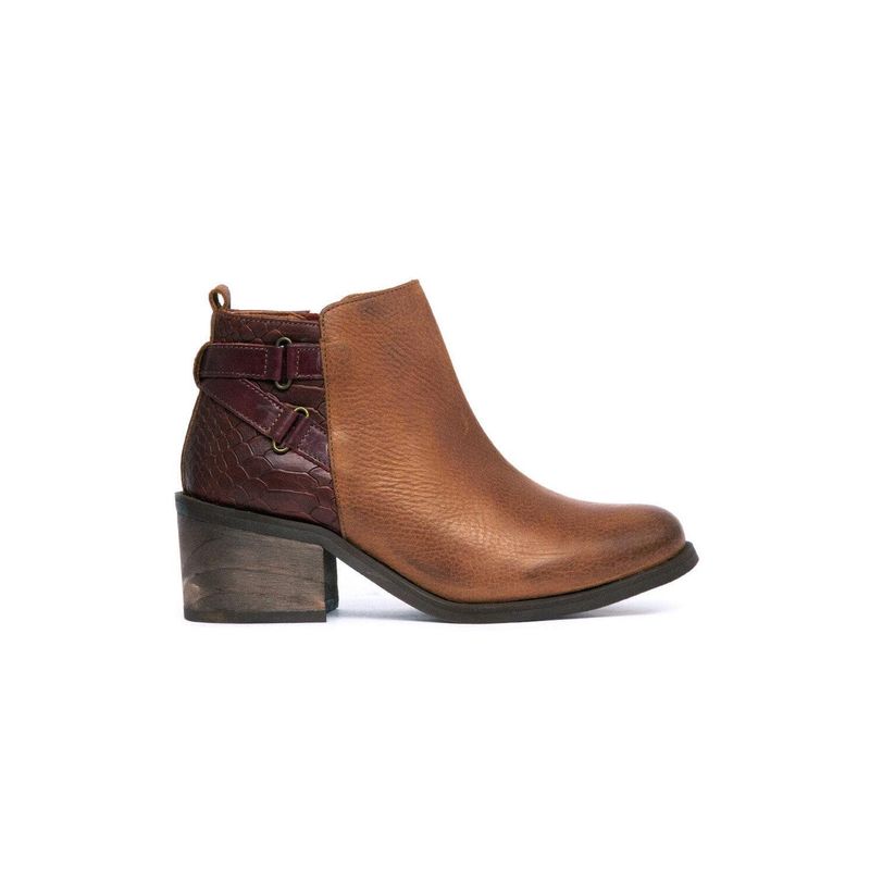 GIANI DAFIRENZE - Botin Mujer De Cuero Olga Café C5