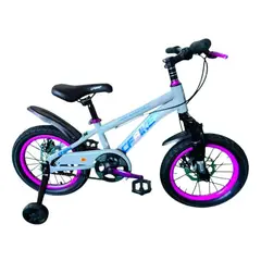 GENERICO - Bicicleta Aro 16 CfBike Cfeng Con Freno Disco Gris Morado