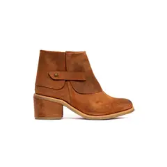 GIANI DAFIRENZE - Botin Mujer De Cuero Nadia Camel C2.