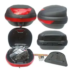 GENERICO - MALETA VM DESMONTABLE DE MOTO CON REFLECTANTE ROJO