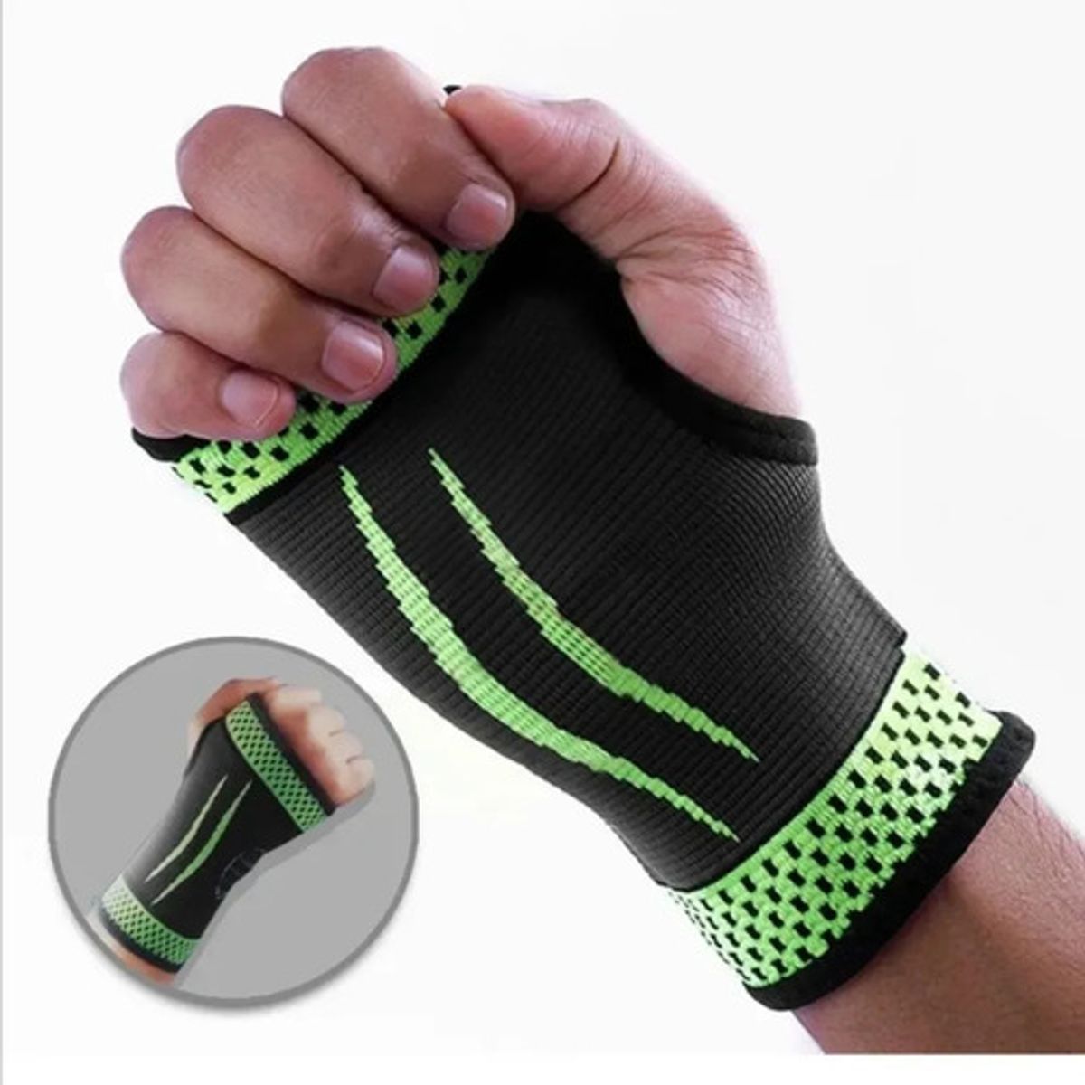 GENERICO - Muñequera Tubular Elastica con Dedo Dolores Artritis Esguinces